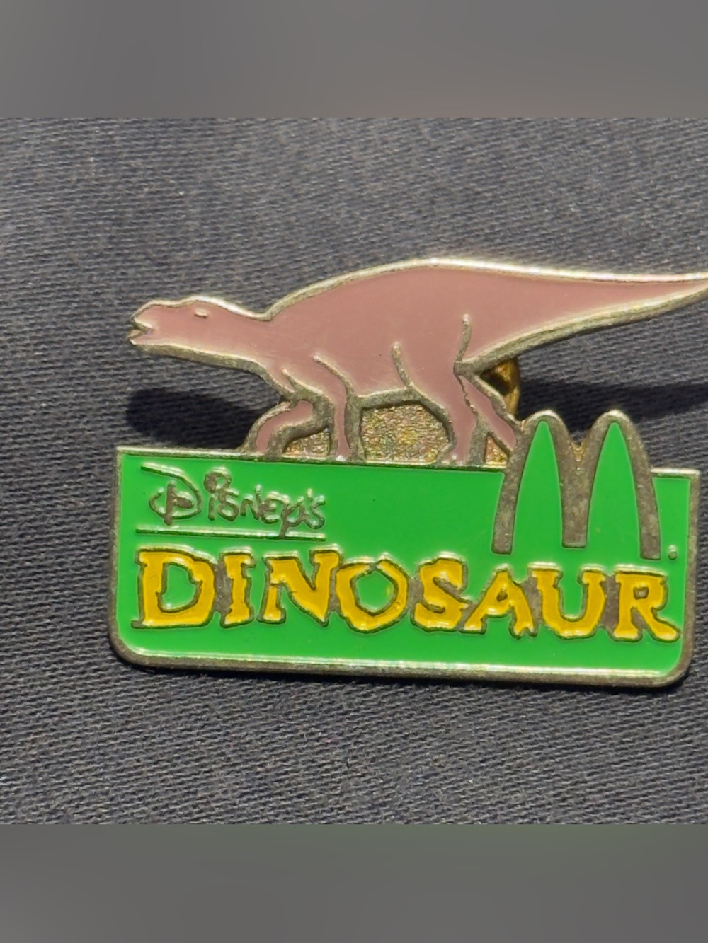Vintage 2000 McDonald's Crew Employee Pin - Disney's Dinosaur